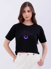 SPYKAR LADIES WESTERN T-SHIRT F/S WKTFT2BE112 BLACK
