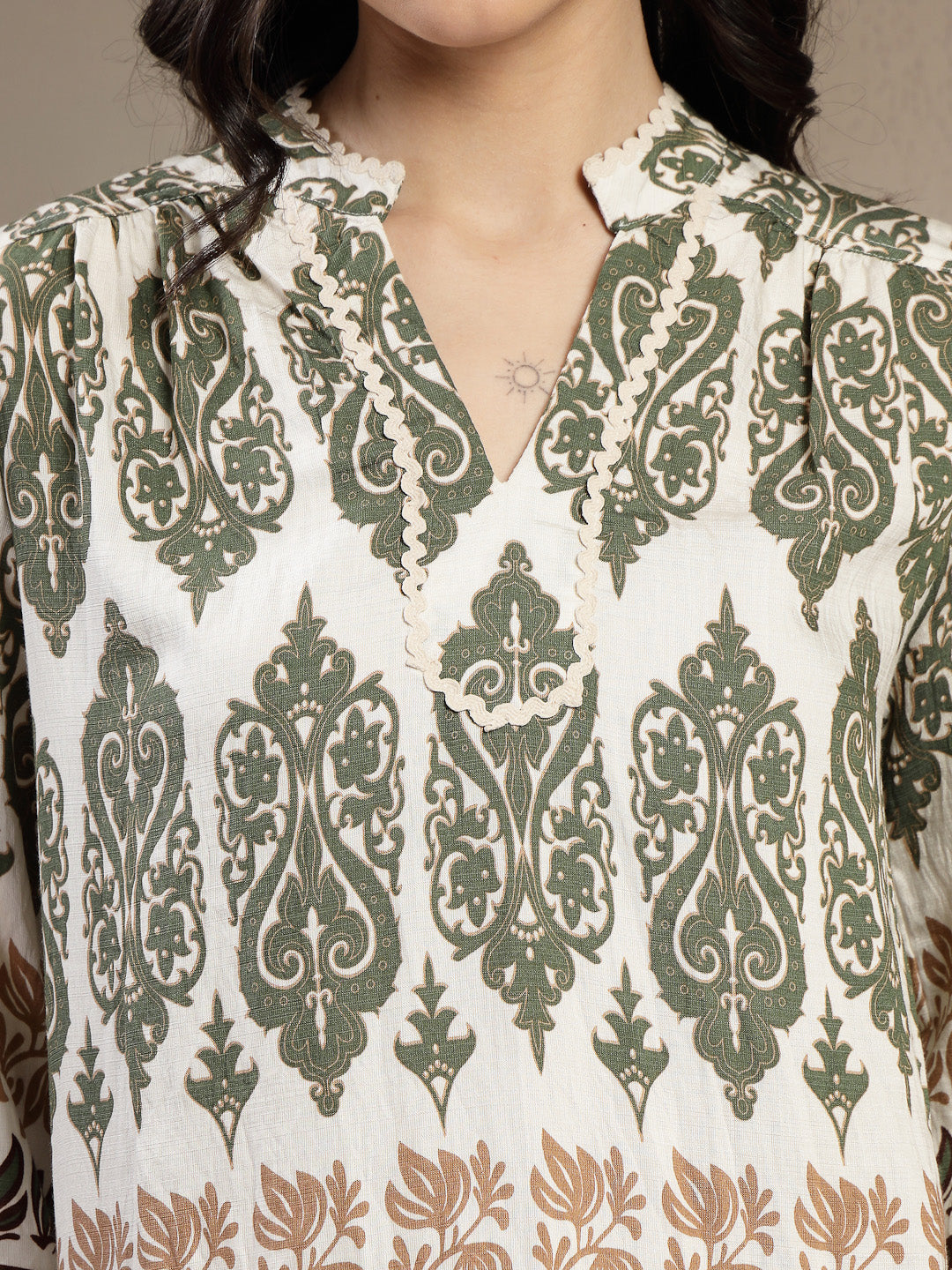 Gipsy Ladies Western Fashion Set 6Set254001 Owh Mc Olive/White