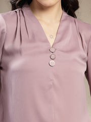 Gipsy Ladies Western Tunic 6Tnc251069 Lilac Mc Lilac