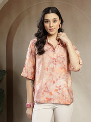 Gipsy Grey Printed Rayon Tunic