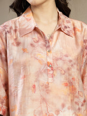 Gipsy Brown Rayon Printed V-Neck Tunic