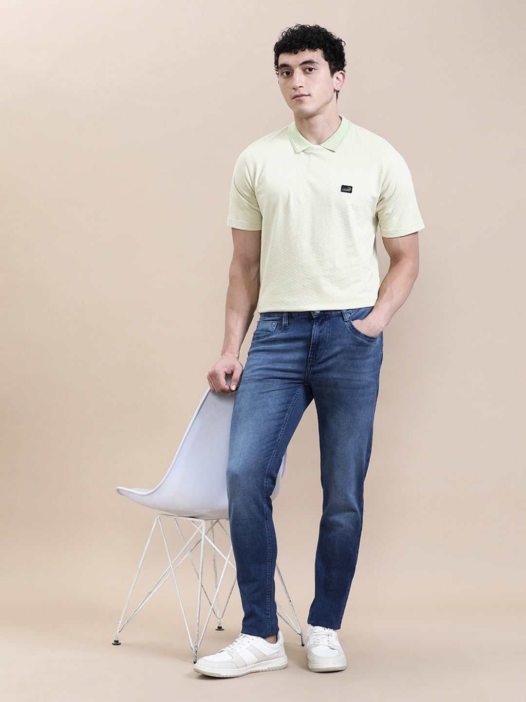Crocodile Mens Jeans Crdn125-402Mt Blue
