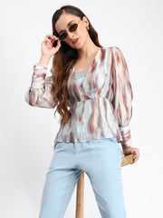 Madame Ladies Western Top F/S M4W18624 266 Sky Blue