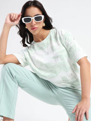 Madame Ladies Western Top H/S M5S11247 036 Sea Green