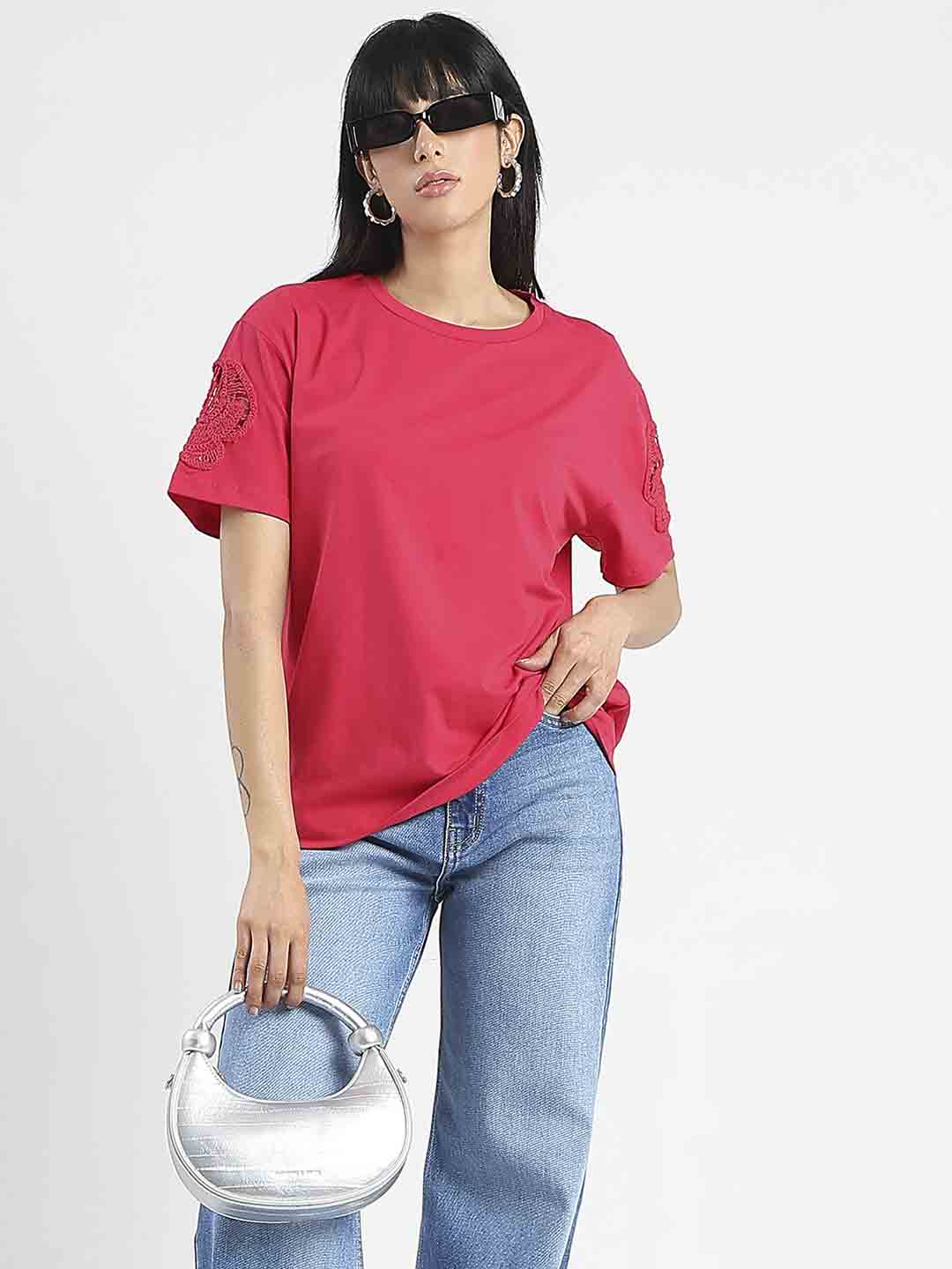 Madame Ladies Western Top H/S M5S11266 033 Red