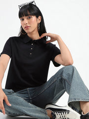 Madame Ladies Western Top H/S M5S11406 002 Black