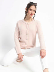 Madame Button Down Beige Cardigan