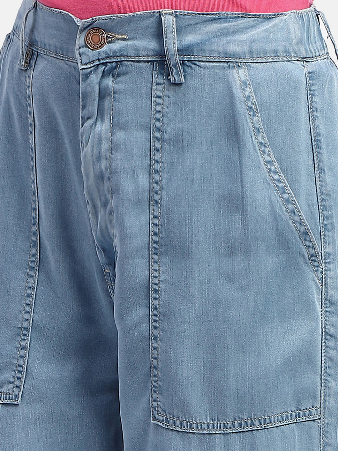 Madame Solid Light Blue Jogger