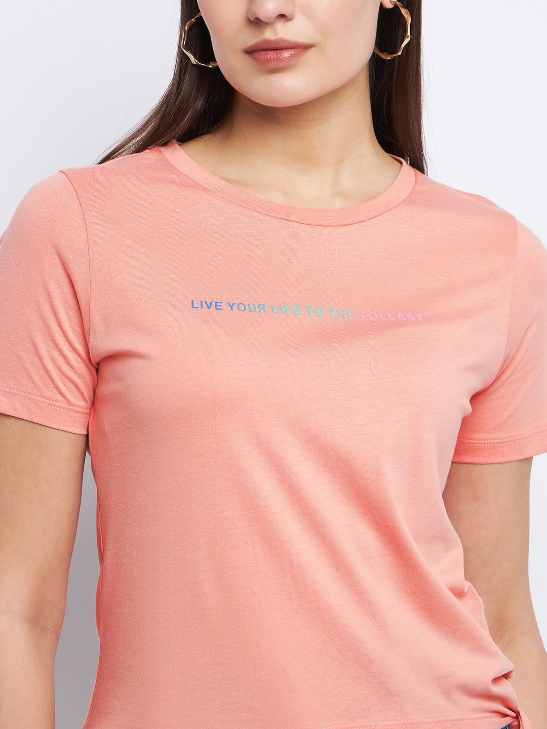 Madame Ladies Western Top H/S M3S11257 030 Peach