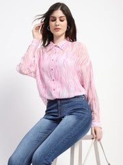 Madame Ladies Western Top H/S M4S18219 100 Baby Pink