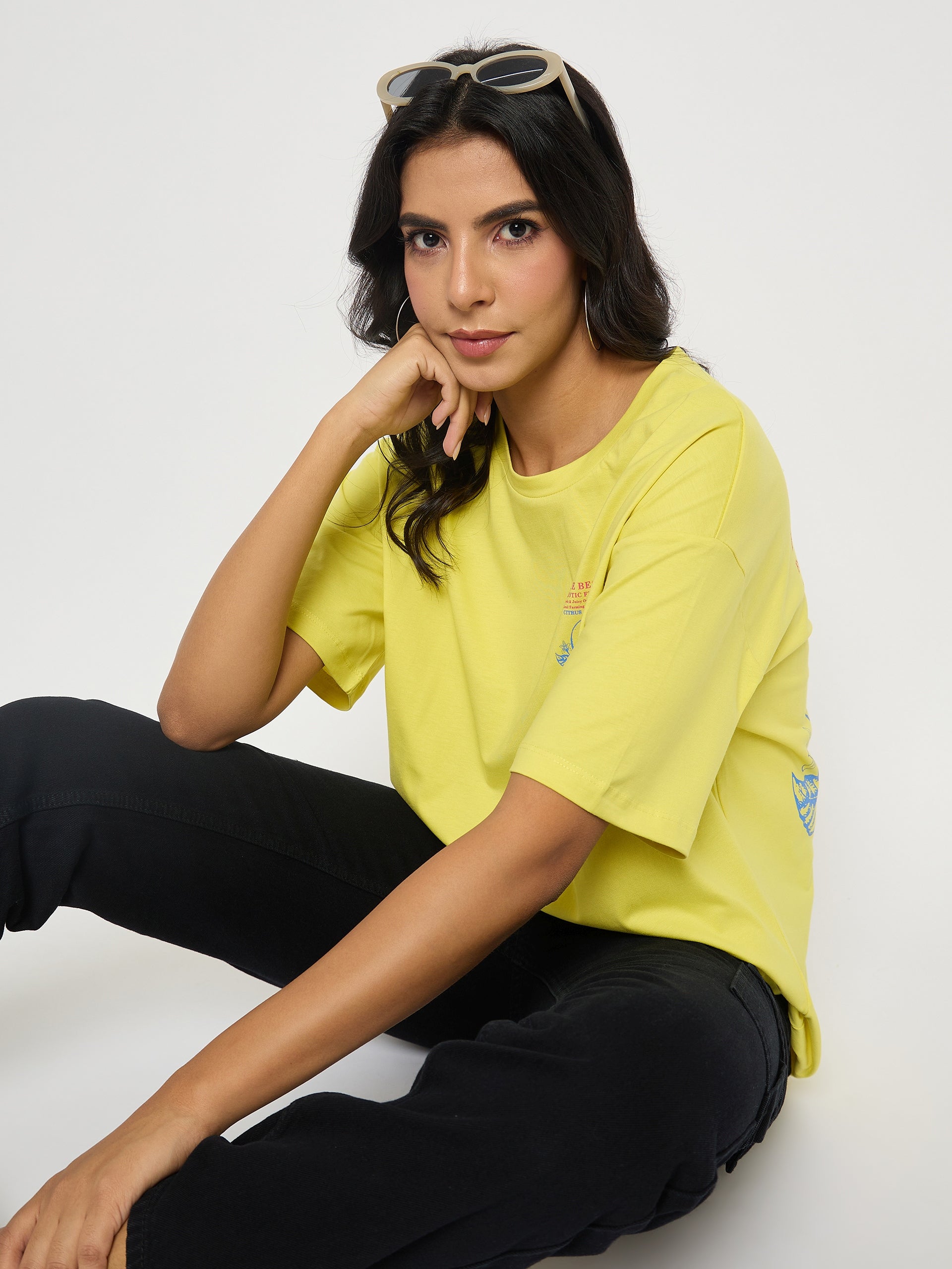Madame Ladies Western Top H/S M5S11283 044 Yellow