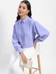 Madame Ladies Western Top H/S M4S18108 024 Mauve