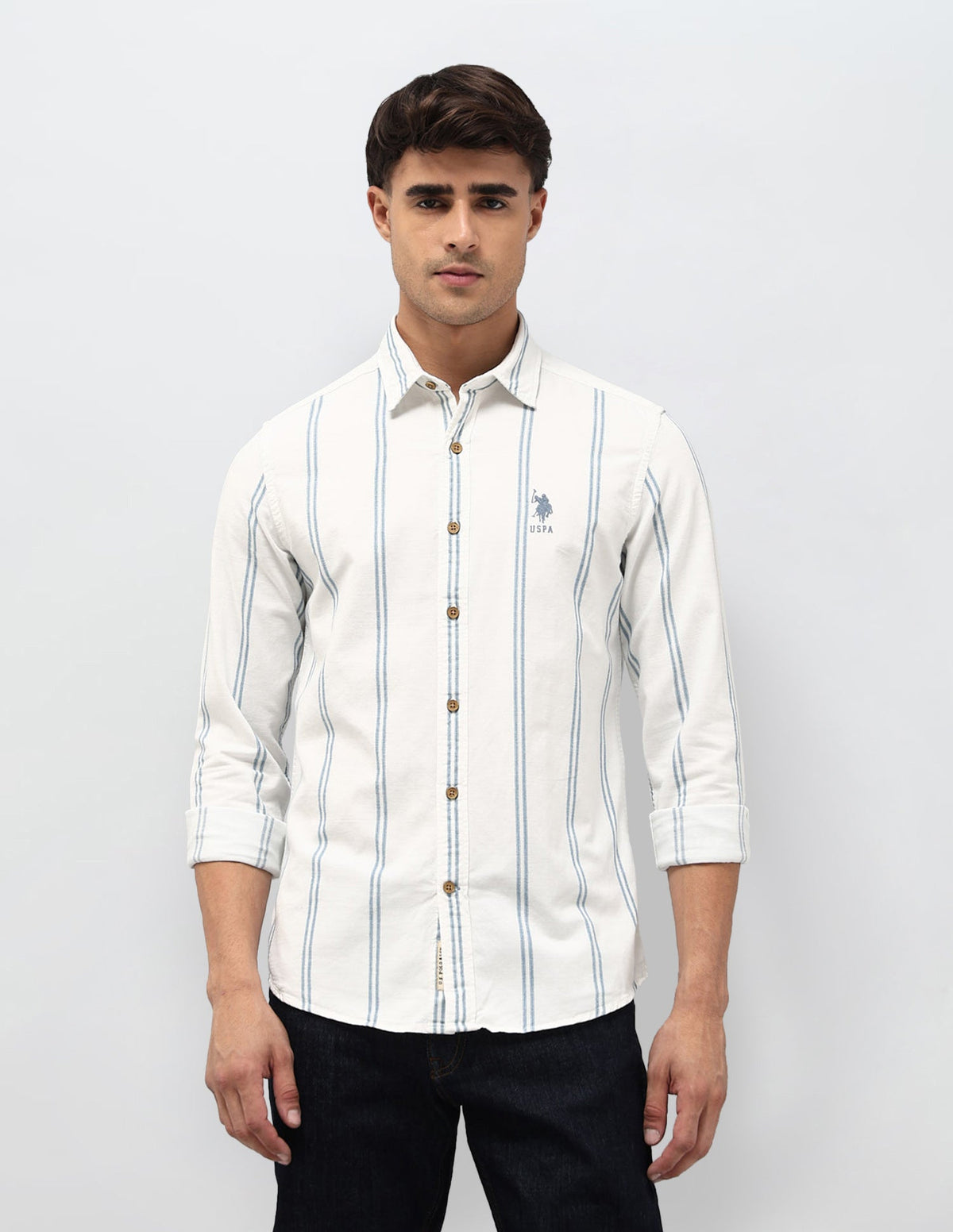 U.S.Polo Mens Casual Shirt F/S Udsht2011 White
