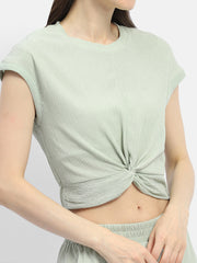 Madame Ladies Western Top H/S M4S34001 042 Mint