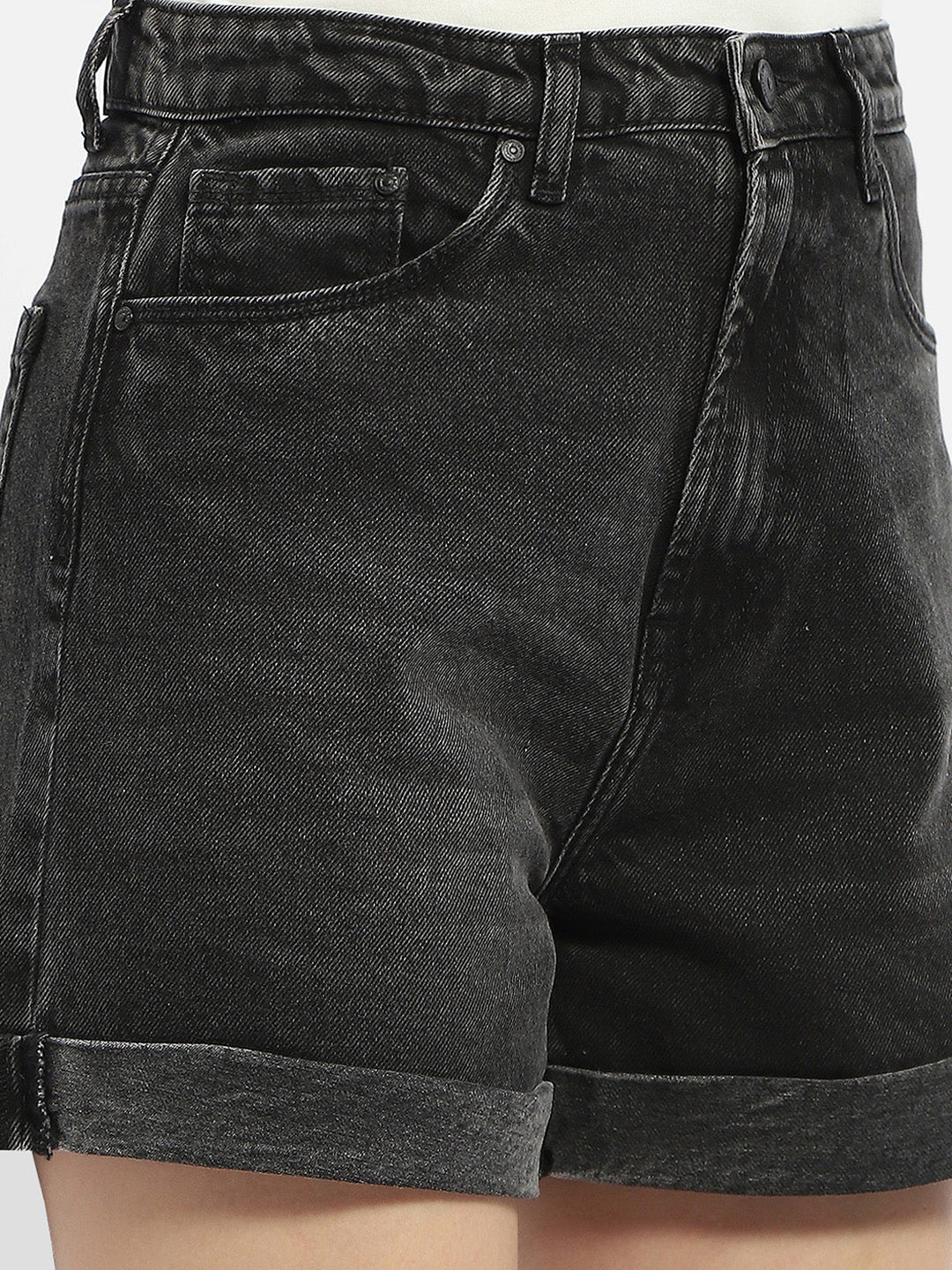 Madame Ladies Western Shorts Denim M4S25609 047 Charcoal
