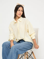Madame Ladies Western Top H/S M5S18102 1 Off White