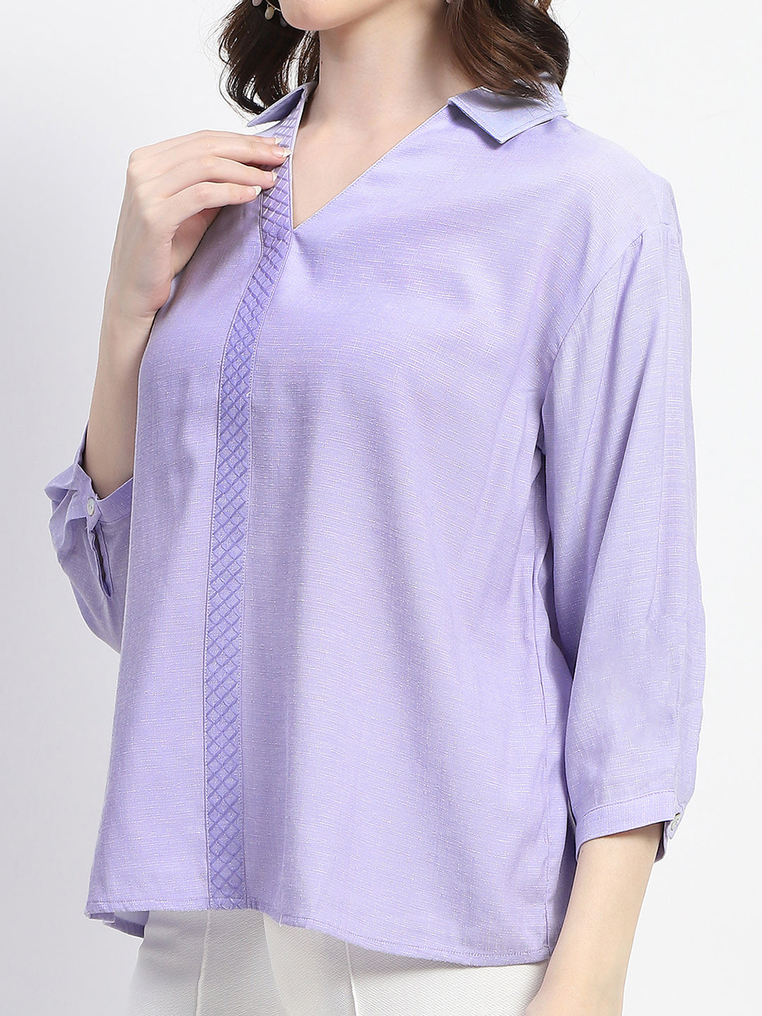 Madame Embellished Purple Shirt