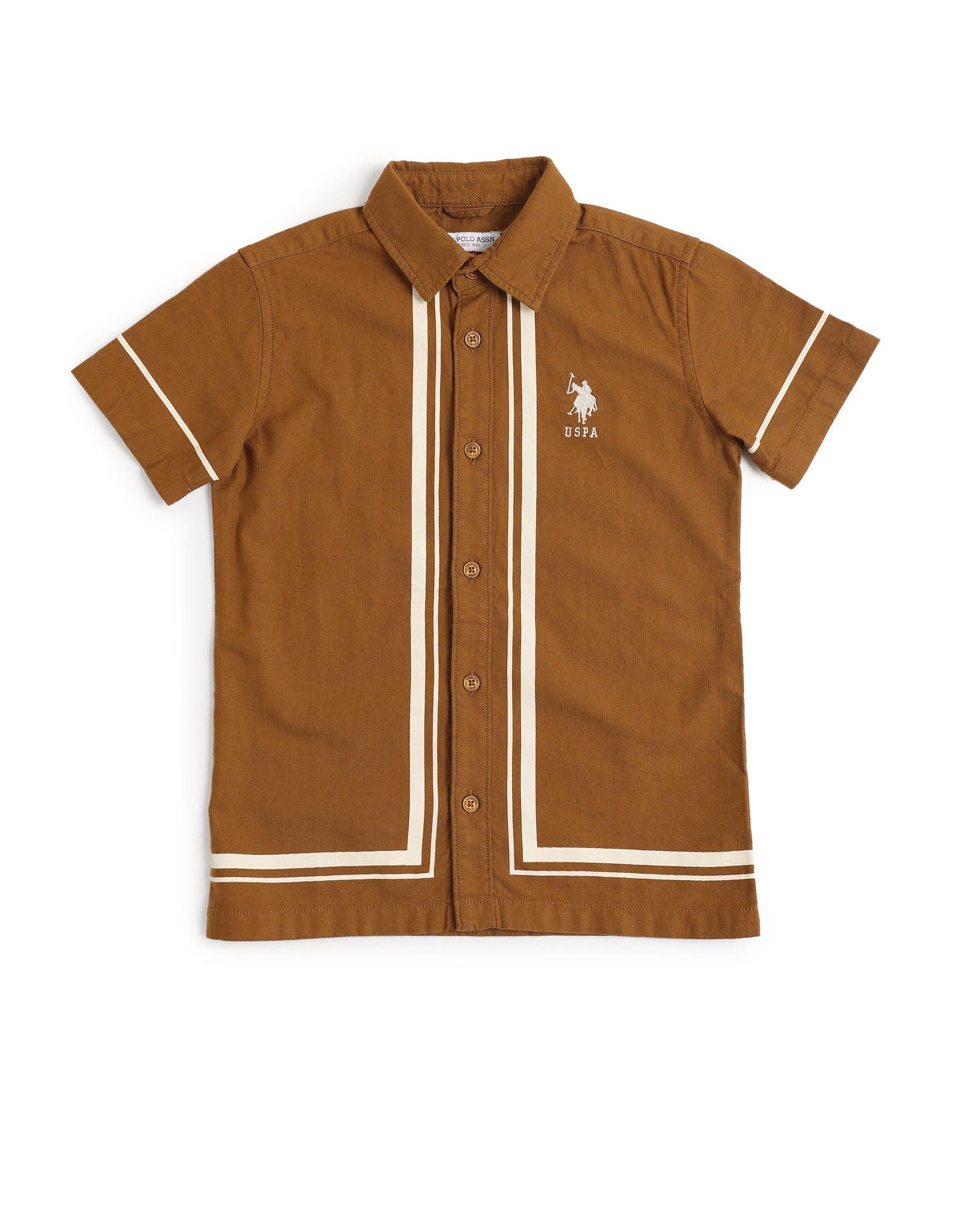 U.S.POLO KIDS BOYS SHIRT H/S UKSHT1384