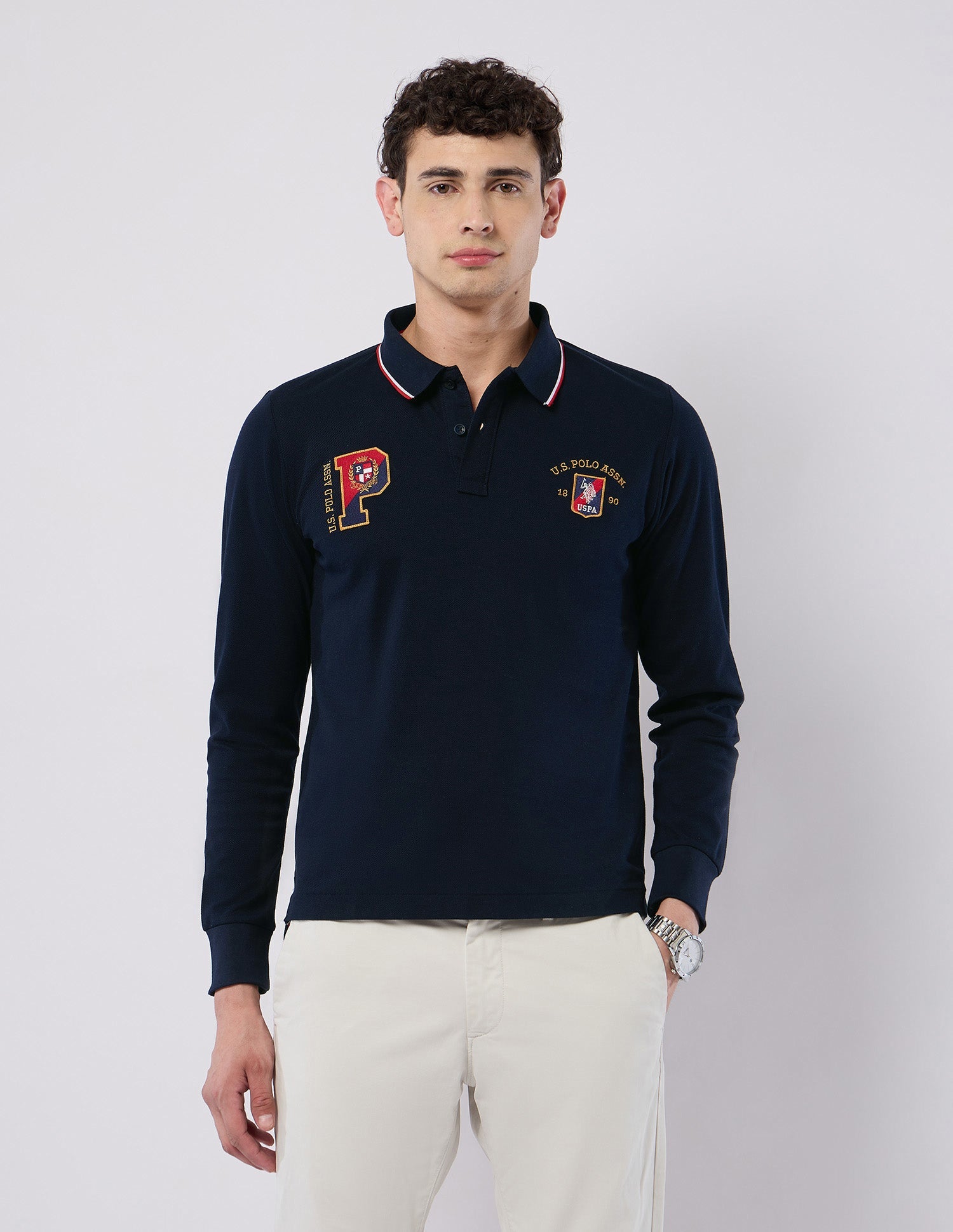 U.S.Polo Mens T-Shirt F/S Ustsh3210 Navy