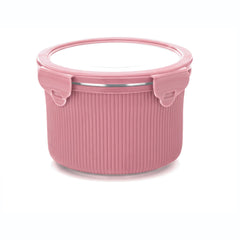 Lock N Store Microsafe Steel Round Container With Steel Lid 750 Ml