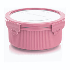 Lock N Store Microsafe Round Steel With Steel Lid 1050 Ml