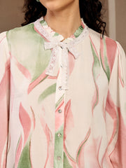 Gipsy Pink Printed Rayon Blouse