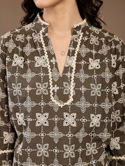 Gipsy Ladies Western Tunic 6Tnc257164 Olv Ub Olive