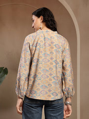 Gipsy Cream Printed Tunic