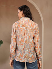 GIPSY LADIES WESTERN SHIRT F/S 6SHR252001 BG UB BEIGE