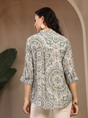 Gipsy Ladies Western Tunic 6Tnc251084 Be Mc Blue