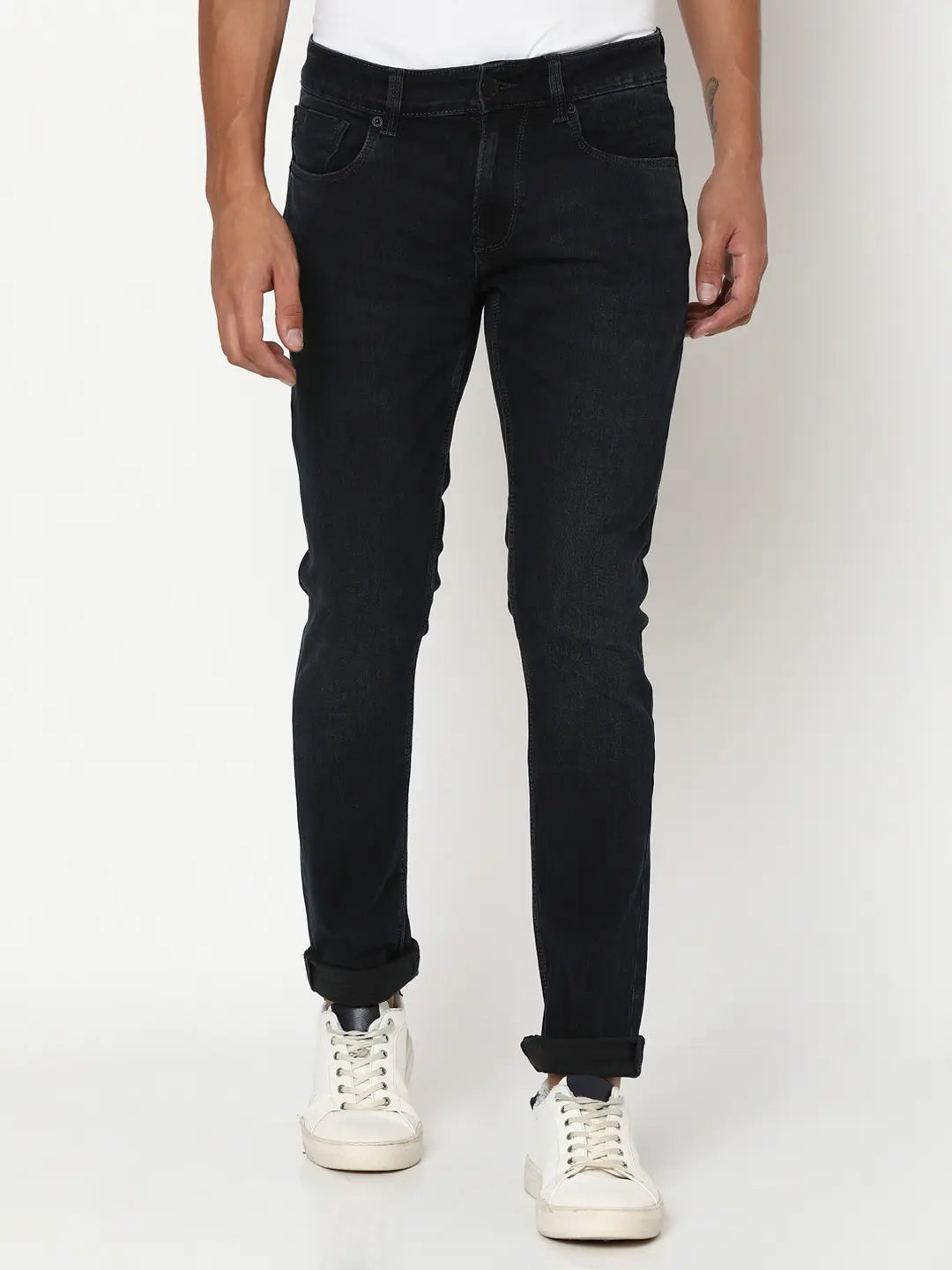 Spykar Mens Jeans Mdskn2Bc006 Dark Blue