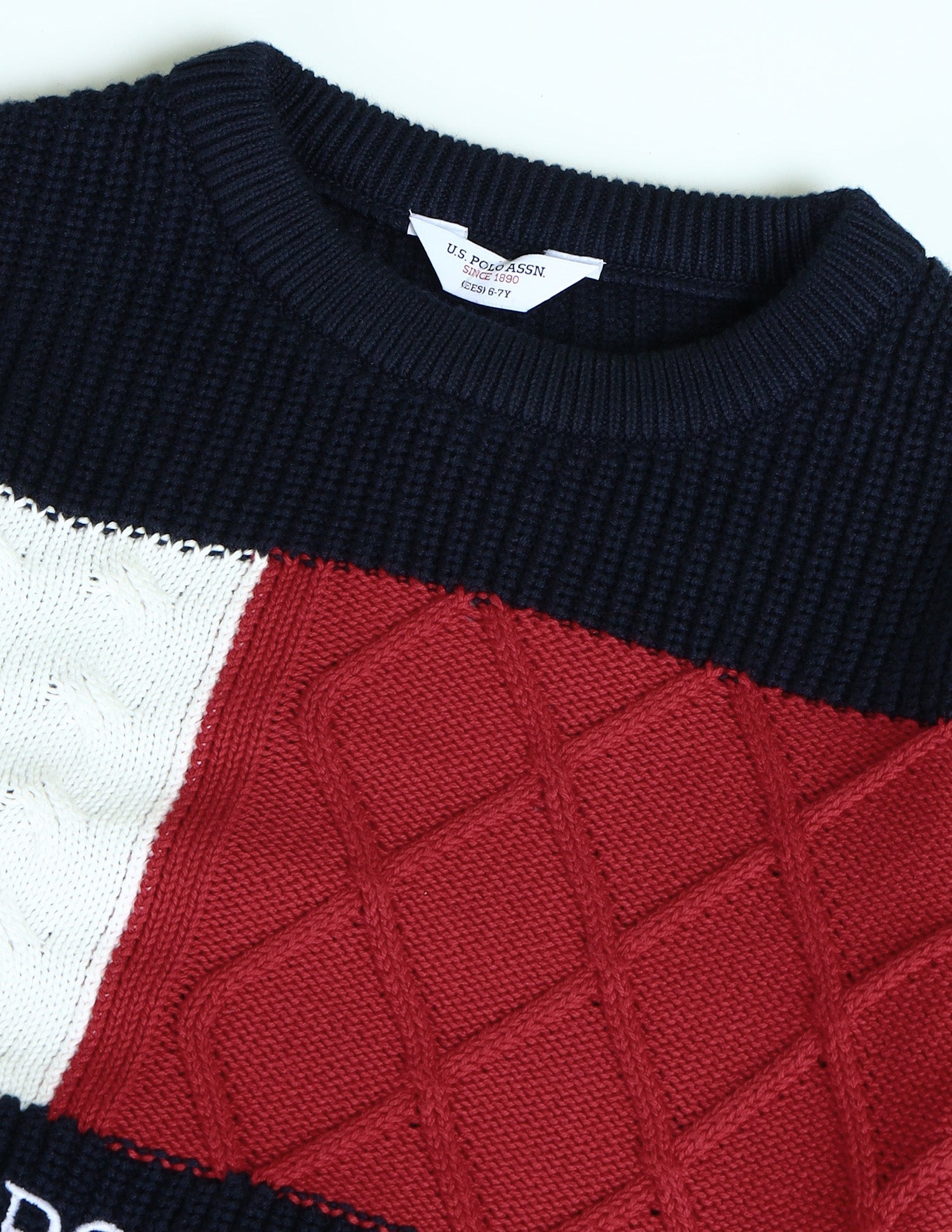U.S.POLO KIDS BOYS PULLOVER UKSWE0096
