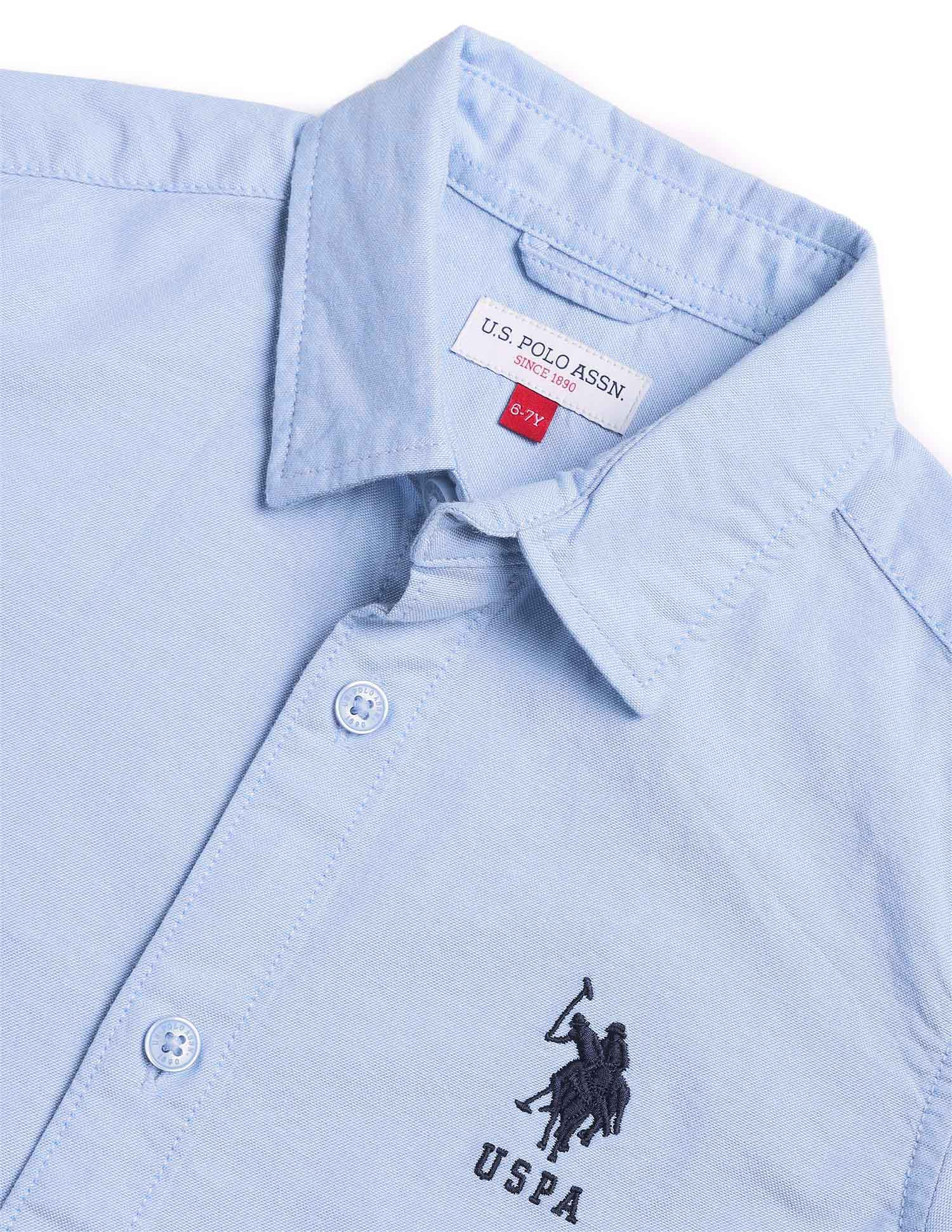 U.S.POLO KIDS BOYS SHIRT H/S UKSHT1381