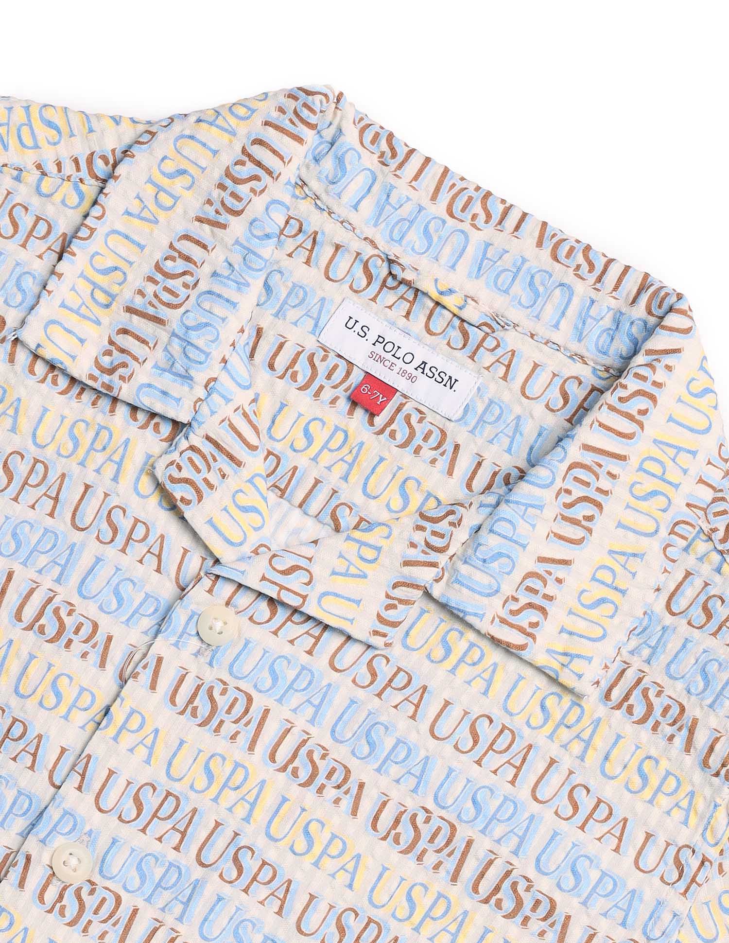 U.S.POLO KIDS BOYS SHIRT H/S UKSHT1343