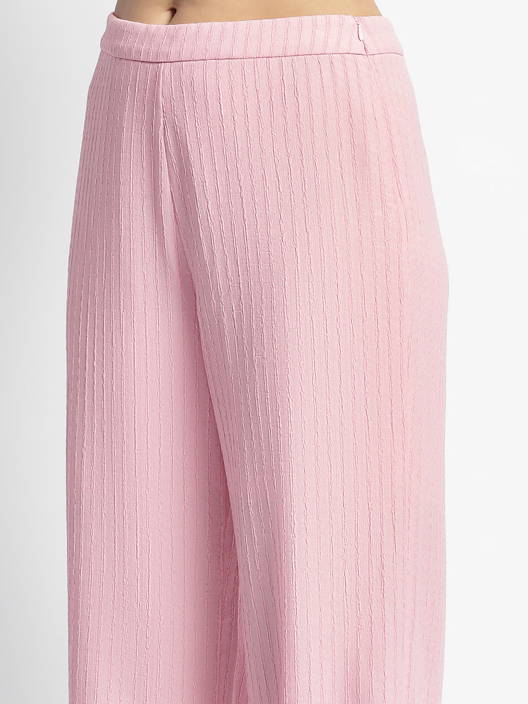 Madame Pink Puffed Sleeve Co-Ord Set