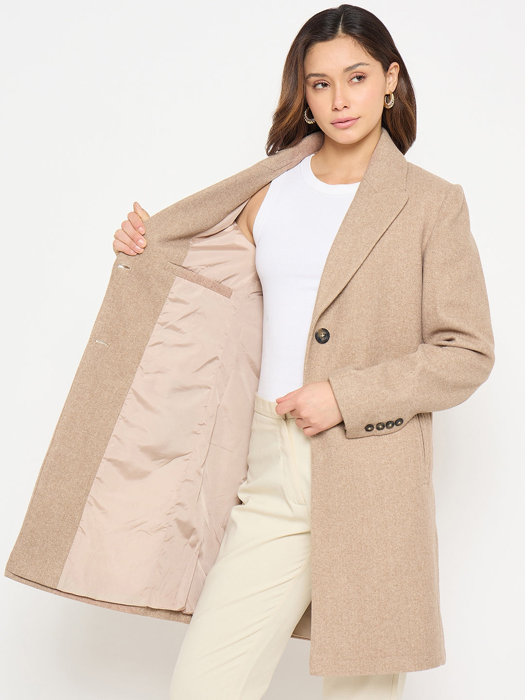Madame Ladies Western Long Coat M5W20129 001 Beige