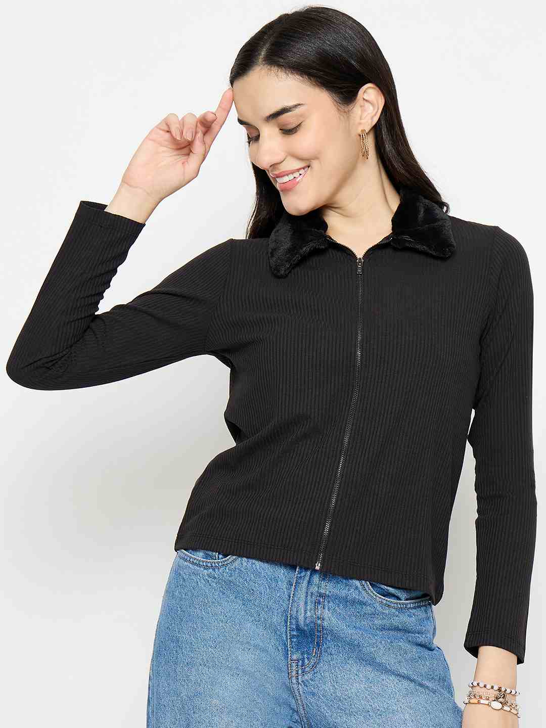 Madame Ladies Western Top F/S M5W15205 002 Black