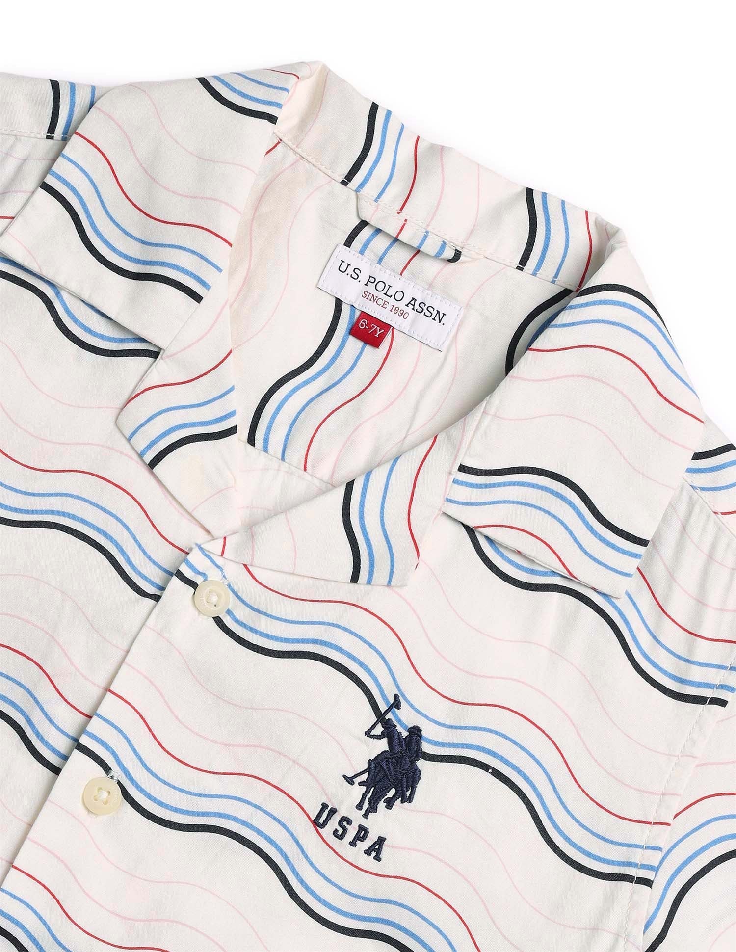 U.S.POLO KIDS BOYS SHIRT H/S UKSHT1372