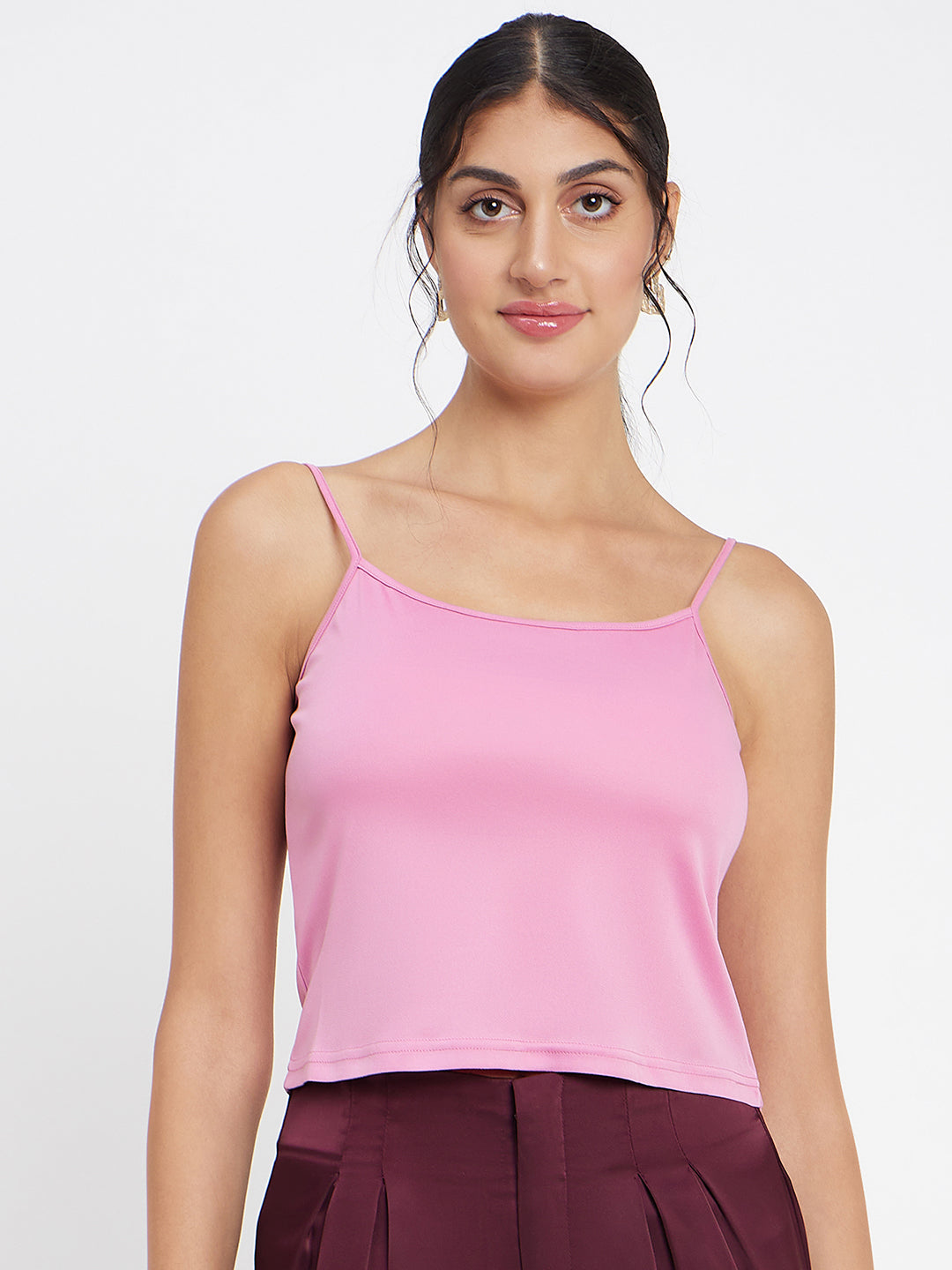Madame Solid Pink Top