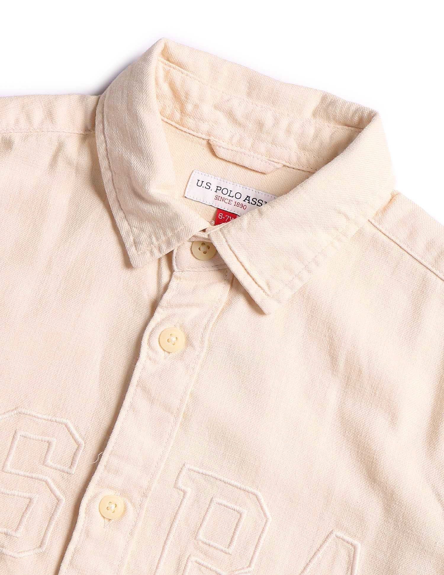 U.S.POLO KIDS BOYS SHIRT H/S UKSHT1394