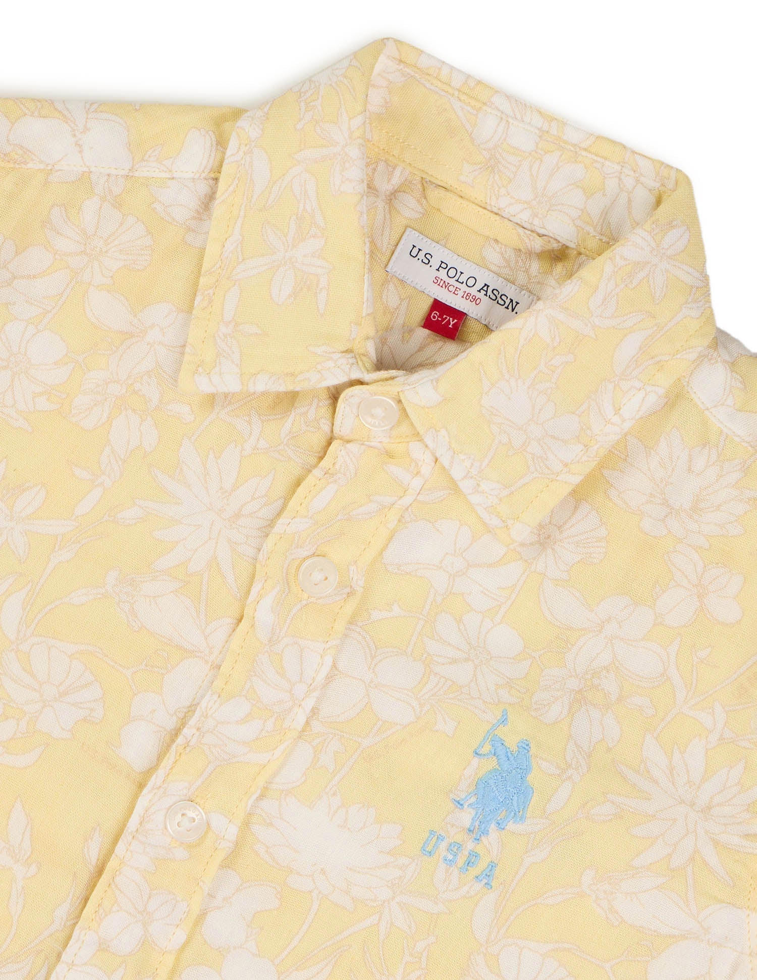 U.S.POLO KIDS BOYS SHIRT H/S UKSHT1334