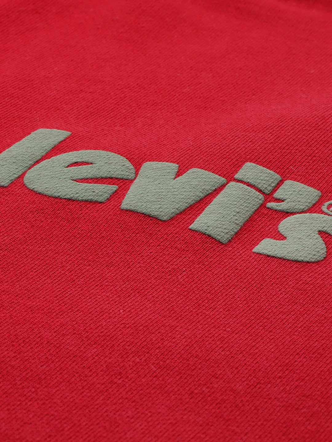 Men'S Solid Red Crew Neck Sweatshirt