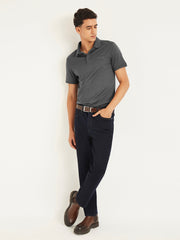 Men'S Redloop Solid Slim Fit Polo T-Shirt