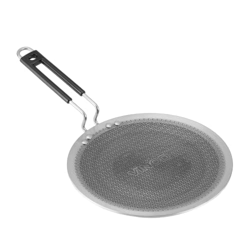 Lyte Club SAS Pro Platinum Triply Stainless Steel Hybrid Tawa 25 cm | 4 mm Thick | HexaShield Design Stick-Resistant Surface | Metal Spatula Safe | Induction Compatible | Roti, Paratha Tawa | PFOA Free