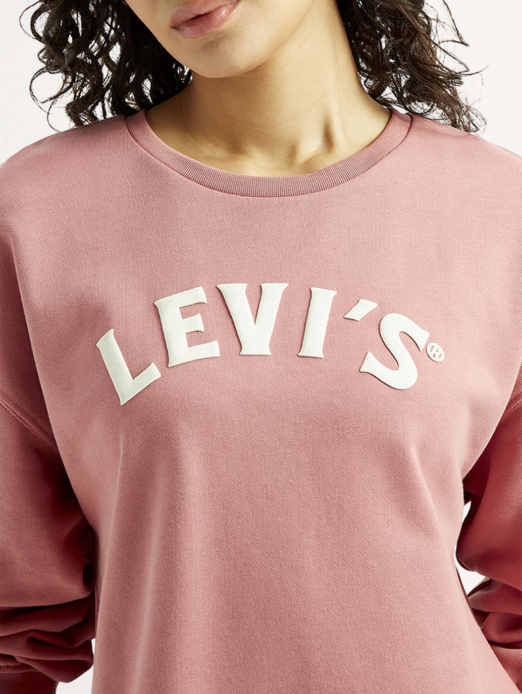 Women'S Brand Logo Crew Neck Sweatshirt