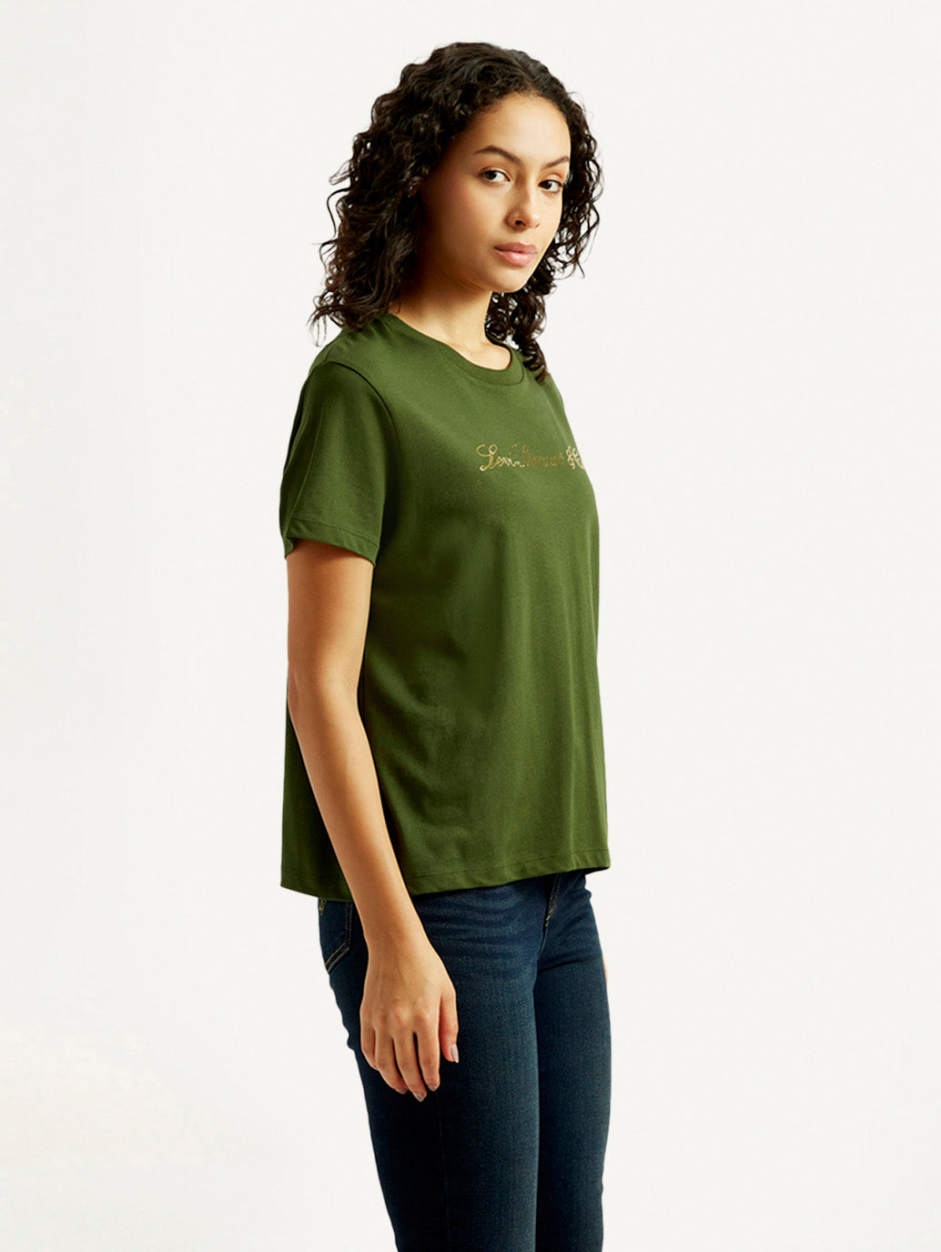 Women'S Typography Crew Neck T-Shirt