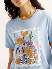 Women'S Floral Relaxed Fit T-Shirt