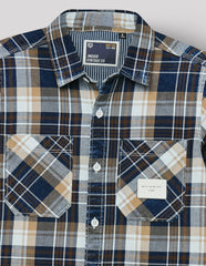 RUFF BOYS SHIRT F/S SK-09178 KHAKHI