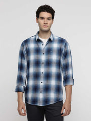 Crocodile Mens Casual Shirt F/S Crcs224-331Mt Navy