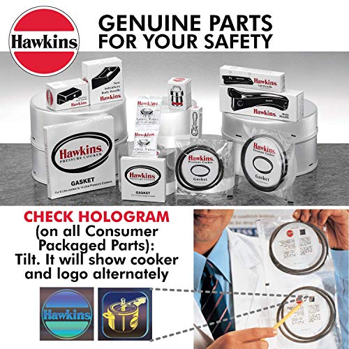 Hawkins Gasket Tall Stainless Steel Contura Pressure Cooker - 2-3 L (Black), 3 Liter